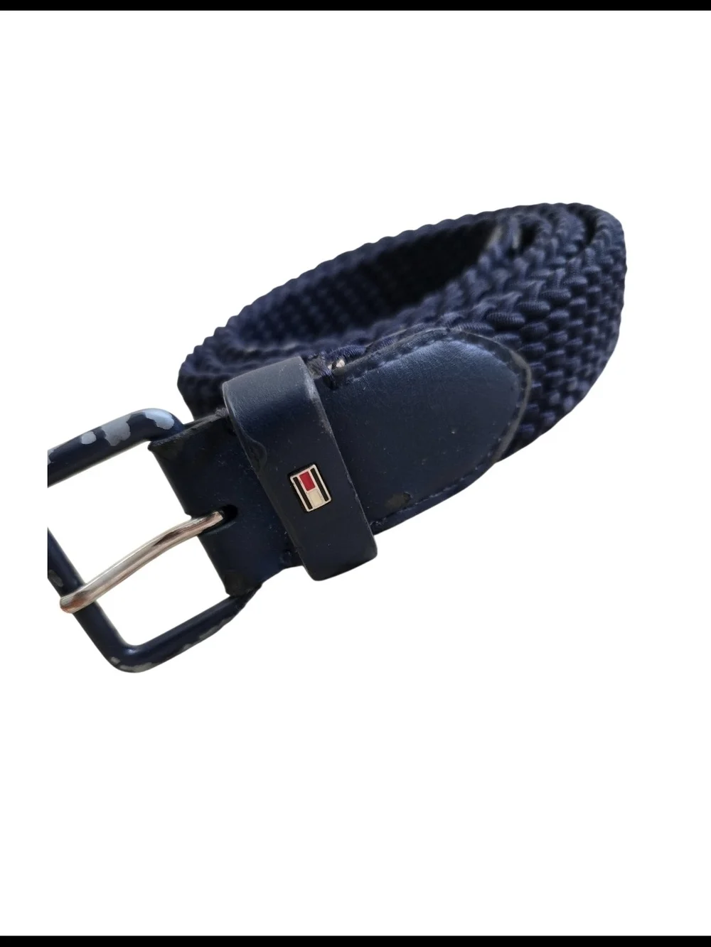 4/$15 Tommy Hilfiger Navy Braided Belt 37